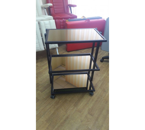 Тележка мастера металл/стекло цветное и зеркальное