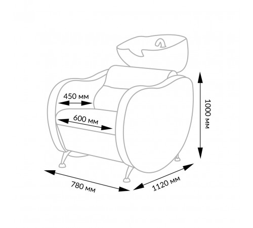 Парикмахерская мойка Жаклин