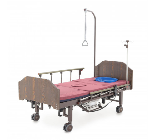 Кровать электрическая YG-3 (МЕ-5228Н-13) ЛДСП Венге с боковым переворачиванием, туалетным устройством и функцией «кардиокресло»