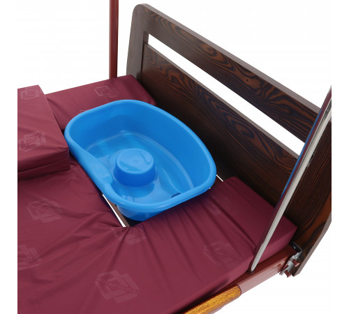 Кровать механическая YG-5 (ММ-5124Д-01) с боковым переворачиванием, туалетным устройством и функцией «кардиокресло»