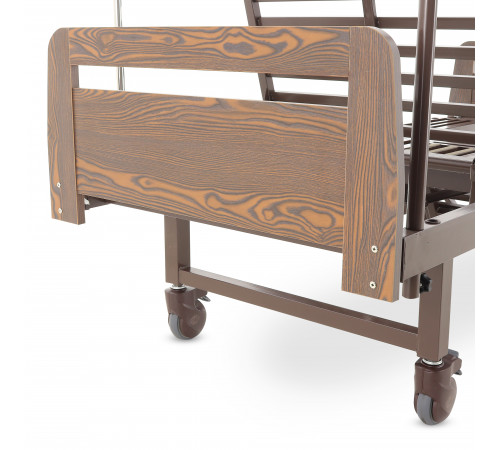 Кровать механическая YG-6 (ММ-2624Н-06/2124Н-04) ЛДСП с туалетным устройством и судном с крышкой, функцией «кардиокресло», в комплекте с матрасом