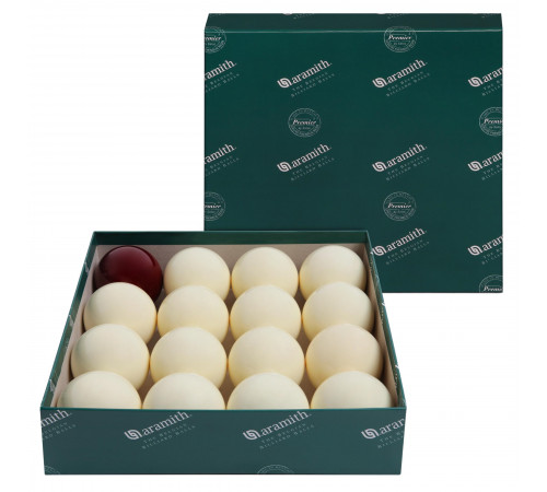 Шары Aramith Premier Pyramid без номеров Ø68 мм Красный биток