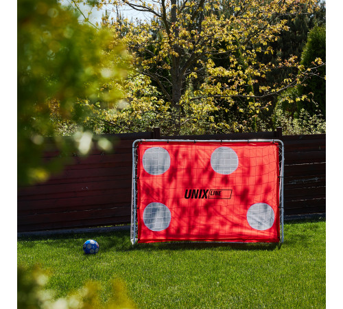 Ворота футбольные переносные UNIX Line стальные 217x153 см, с мишенями