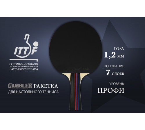 Ракетка Gambler 1 STAR (коническая)