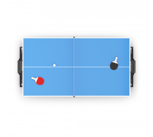 Игровой стол UNIX Line Трансформер 4 в 1 (204х112 cм) Black