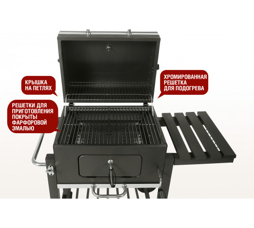 Прямоугольный угольный гриль LOCKER