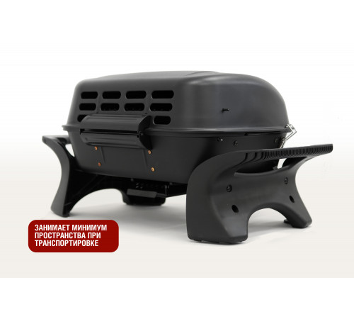 Комплект: Портативный газовый гриль 2 горелки и Подставка складная для газового гриля HOBO PRO