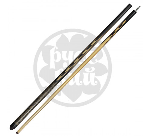 10-1-Р-Л-О-В Кий "Классик 17 запильный" 2 РС, черный граб/граб (Версаче)(РК)