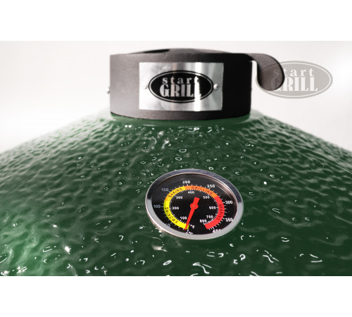 Керамический гриль-барбекю 22 дюйма (зеленый) (56 см)